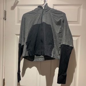 Lulu Lemon Grey Crop Sweater